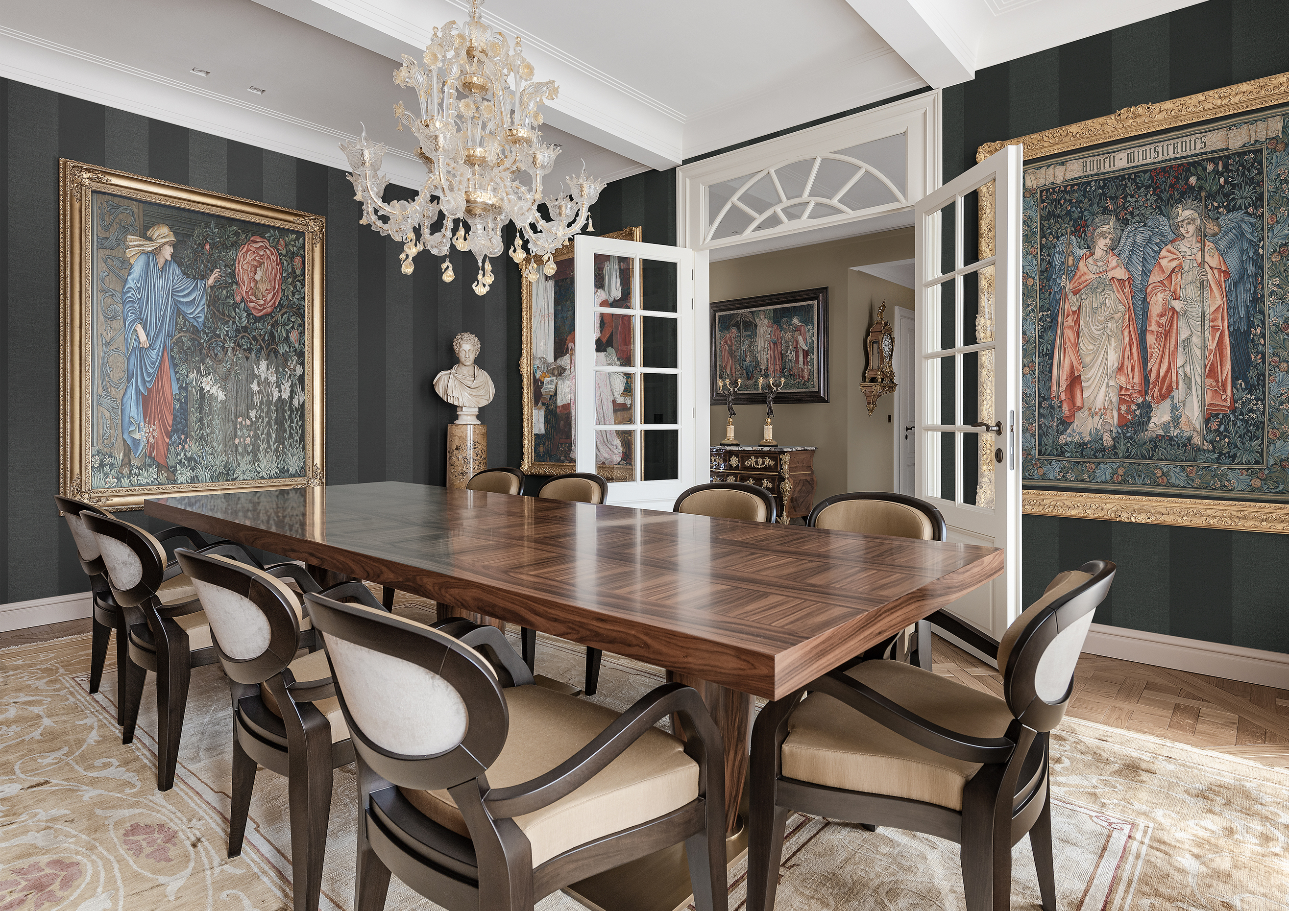 Обои Loymina British Style Garden English Classics Brit 14 008 10,05×1 фото в интерьере